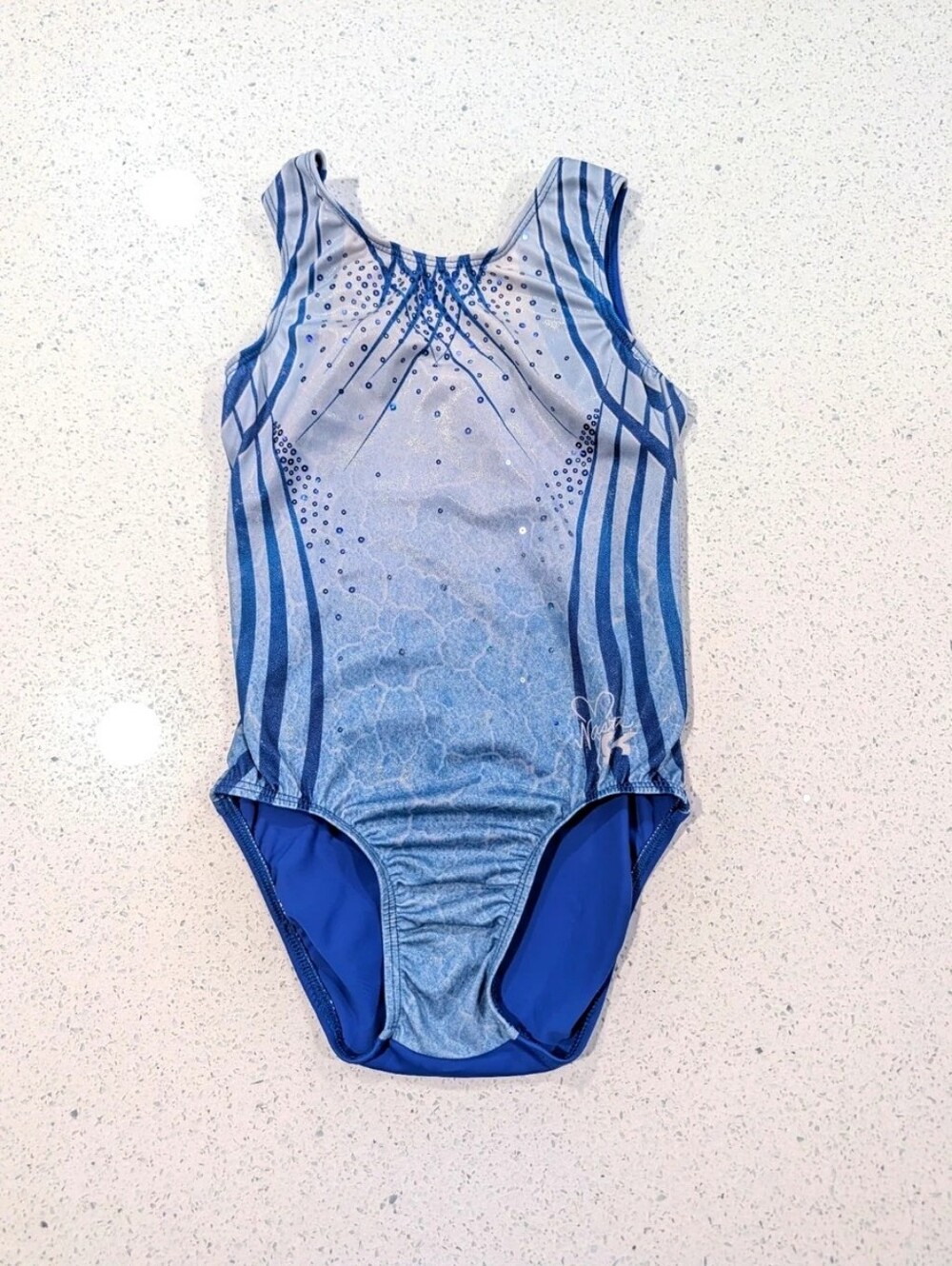 NASTIA LIUKIN Olympic GK Elite Gymnastics Dance Leotard CM Medium mystique Blue